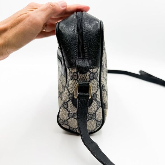 Gucci GG Ophidia Monogram Web Stripe Crossbody Shoulder Bag Navy Vintage Purse - Picture 6 of 14